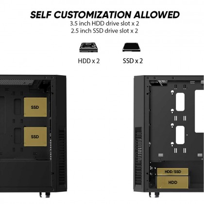 Armaggeddon Tesseract Core 2 Pro-Grade Gaming PC Case